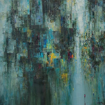 Green Zone by Le Ngoc Quan framed canvas print