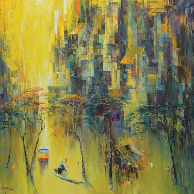 Autumn Love Song by Le Ngoc Quan framed canvas print