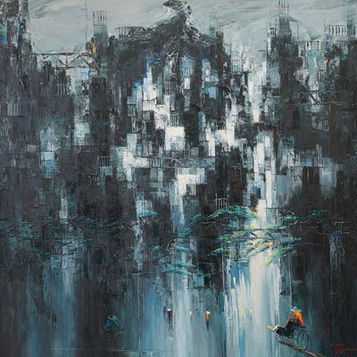 An Early Winter by Le Ngoc Quan framed canvas print