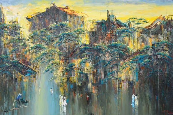 Le Ngoc Quan: Sunset In The Fall Wind by Le Ngoc Quan