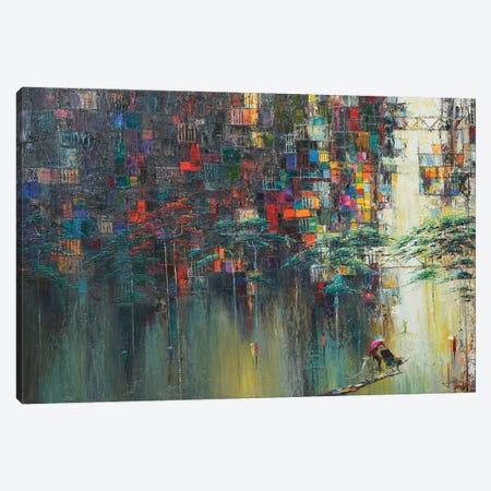 Spring To Old Street Canvas Print #LNQ26} by Le Ngoc Quan Canvas Print