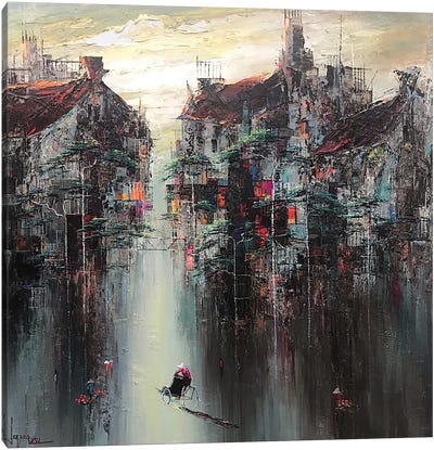 Monsoon Rainy Afternoon Canvas Art Print - Vietnam Art