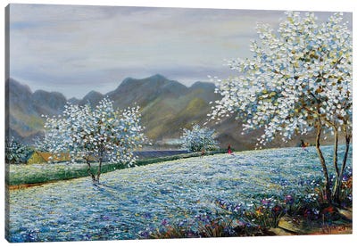 Cold Sunny Morning Canvas Art Print - All Things Monet