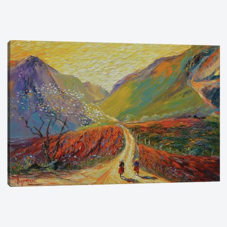 Pa Phach Waits For The Spring Wind Canvas Print #LNQ37} by Le Ngoc Quan Canvas Art