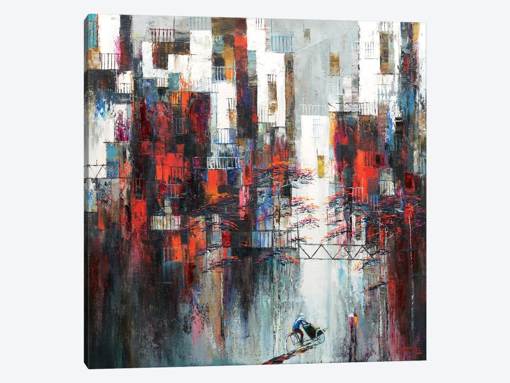 Afternoon Across Old Street by Le Ngoc Quan 1-piece Canvas Print