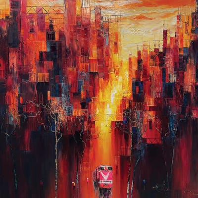 Afternoon Shadow by Le Ngoc Quan framed canvas print