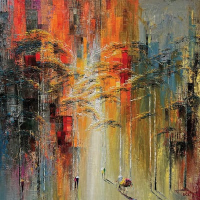 Boulevard by Le Ngoc Quan framed canvas print