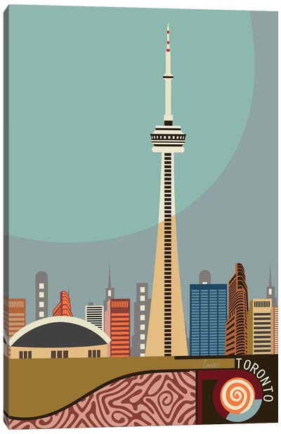 Cn Tower Toronto Canvas Art Print - Ontario