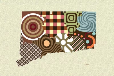 Connecticut State by Lanre Studio framed wall art