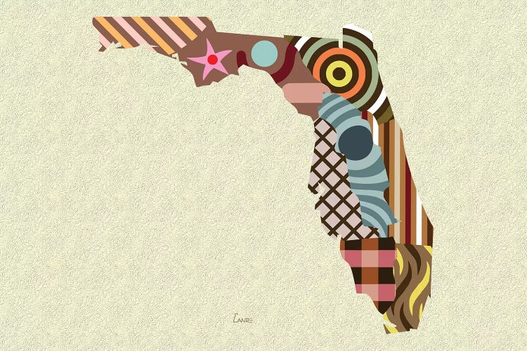 Florida State by Lanre Studio wall art