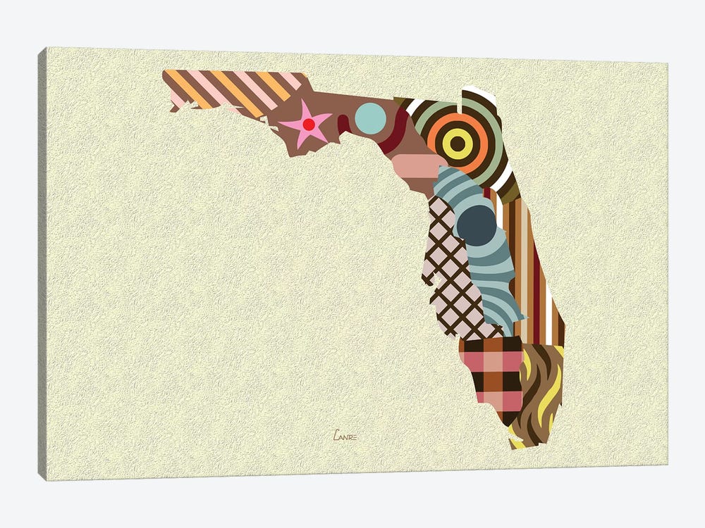 Florida State by Lanre Studio 1-piece Canvas Artwork