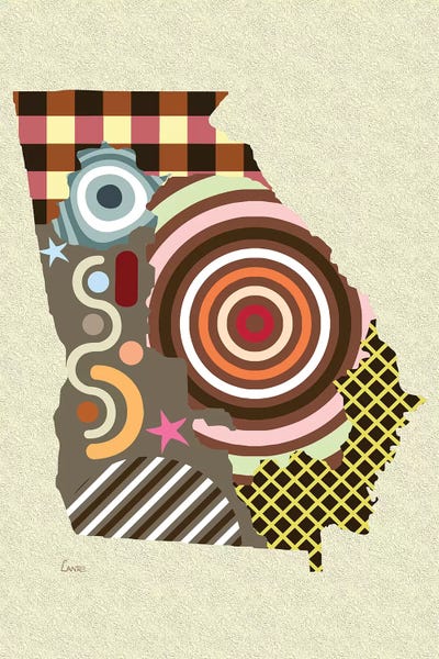 Georgia State by Lanre Studio canvas print