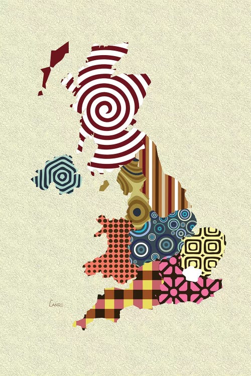 Great Britain by Lanre Studio wall art