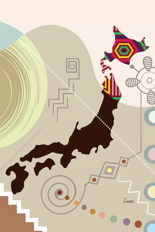 Japan Stylized by Lanre Studio wall art
