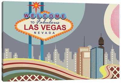 Las Vegas Strip Canvas Art Print - Las Vegas