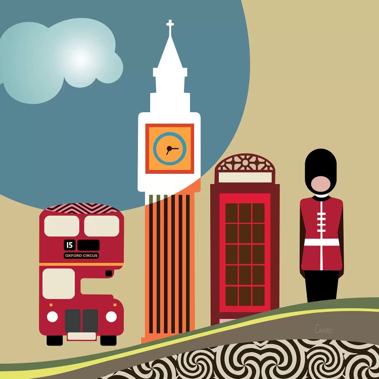 London Landmark by Lanre Studio wall art