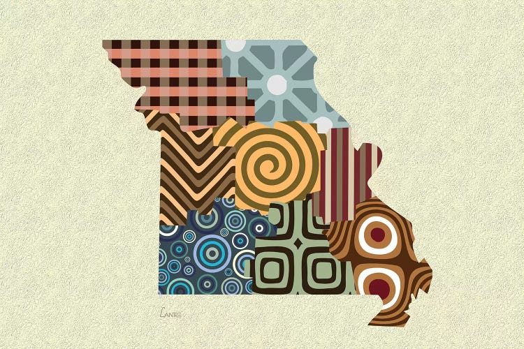 Missouri State by Lanre Studio wall art