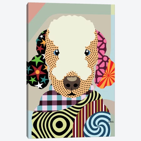 Bedlington Terrier Canvas Print #LNR14} by Lanre Studio Art Print