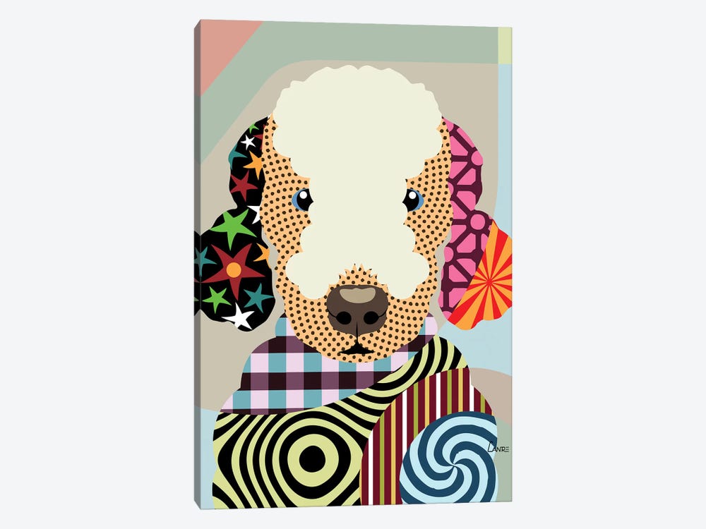 Bedlington Terrier by Lanre Studio 1-piece Canvas Art
