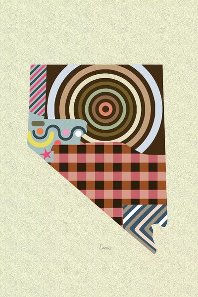 Nevada State by Lanre Studio canvas print