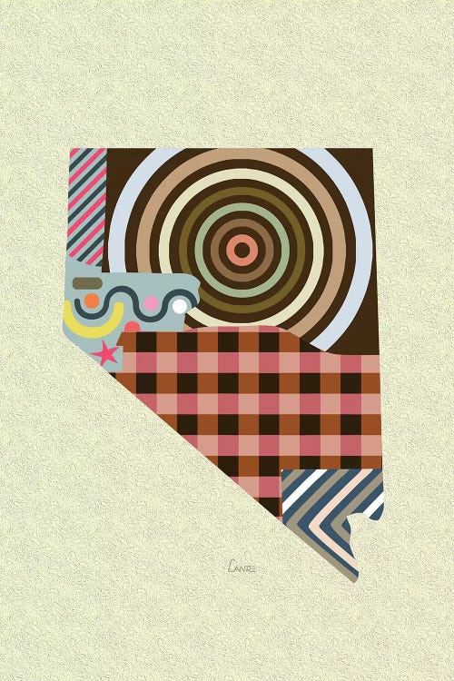 Nevada State by Lanre Studio wall art