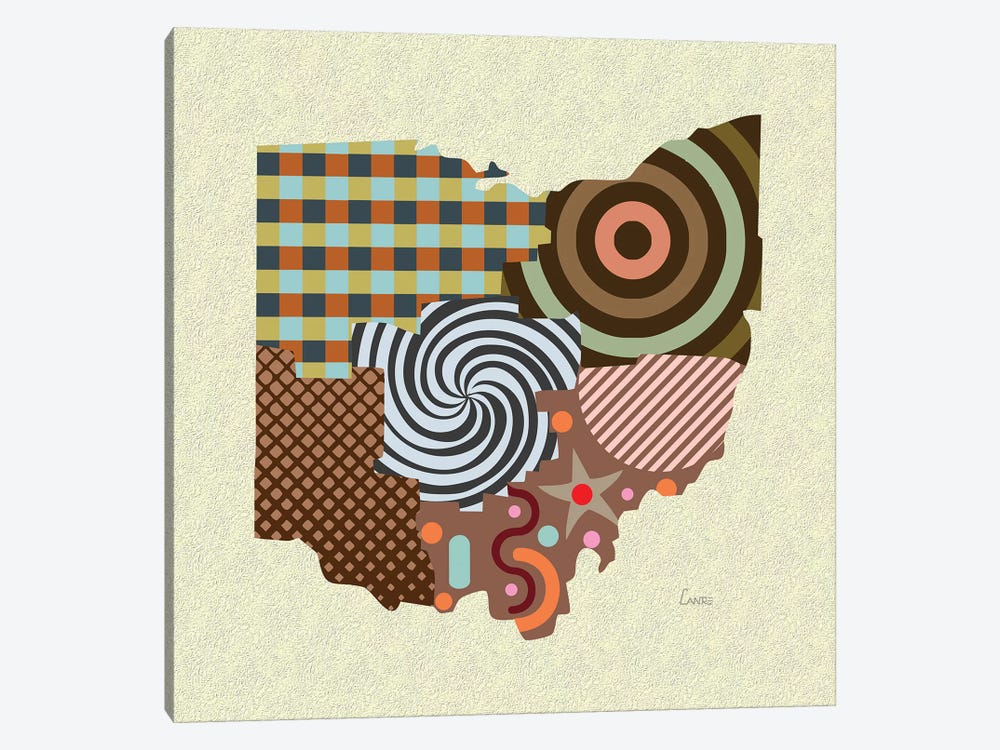Ohio State by Lanre Studio 1-piece Canvas Print