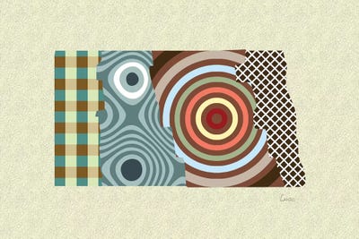 North Dakota State by Lanre Studio acrylic art print