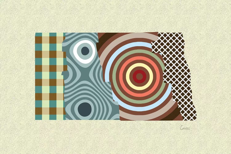 North Dakota State by Lanre Studio wall art
