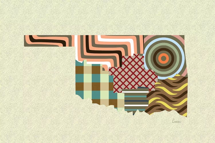 Oklahoma State by Lanre Studio wall art