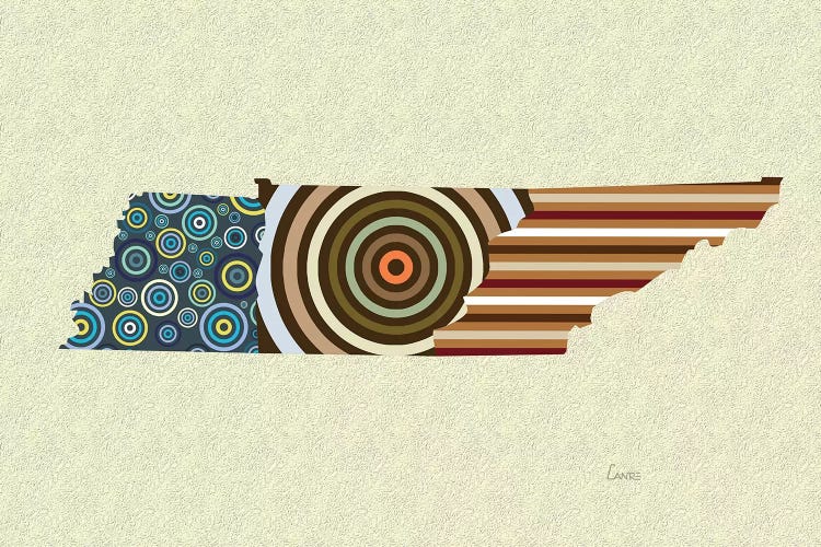 Tennessee State by Lanre Studio wall art