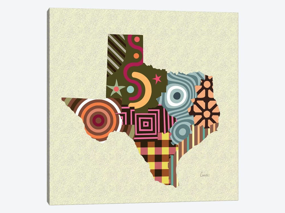 Texas State by Lanre Studio 1-piece Canvas Art