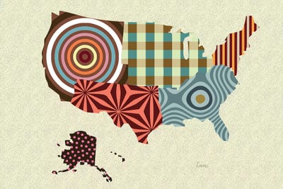 USA by Lanre Studio canvas print