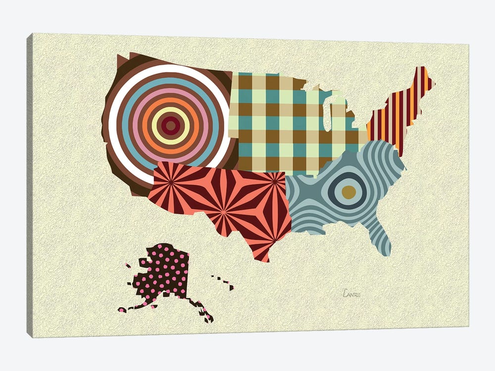 USA by Lanre Studio 1-piece Art Print