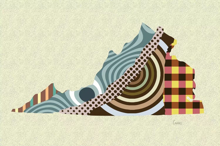 Virginia State by Lanre Studio wall art