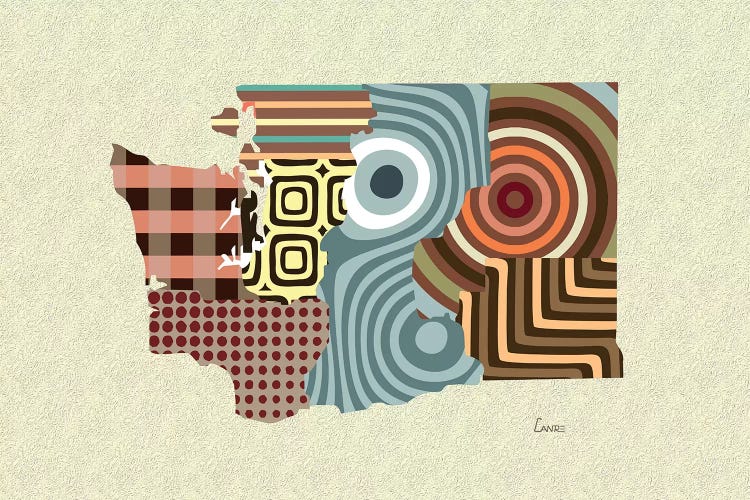 Washington State by Lanre Studio wall art