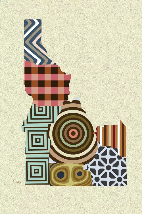 Idaho State by Lanre Studio wall art