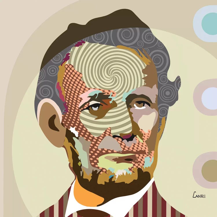 Abraham Lincoln by Lanre Studio wall art