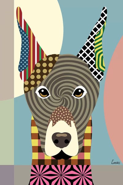 Doberman Pinscher by Lanre Studio canvas print
