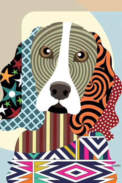 English Springer Spaniels: English Springer Spaniel by Lanre Studio