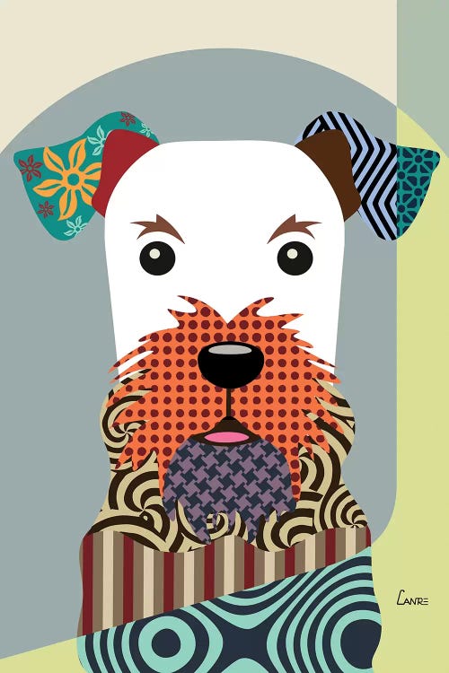 Airedale Terrier by Lanre Studio wall art