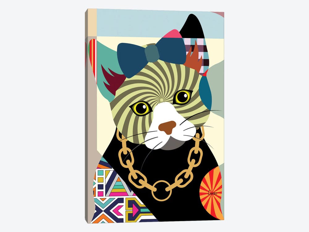 Hipster Kitty by Lanre Studio 1-piece Canvas Art