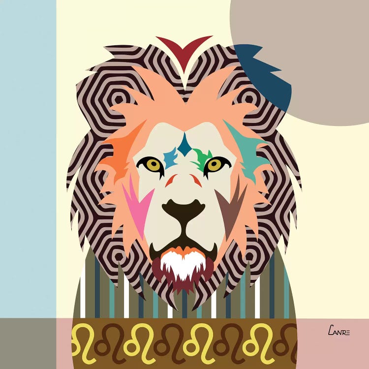 Leo Zodiac by Lanre Studio wall art