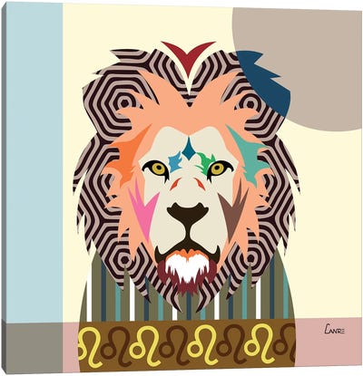 Leo Zodiac Canvas Art Print - Lanre Studio