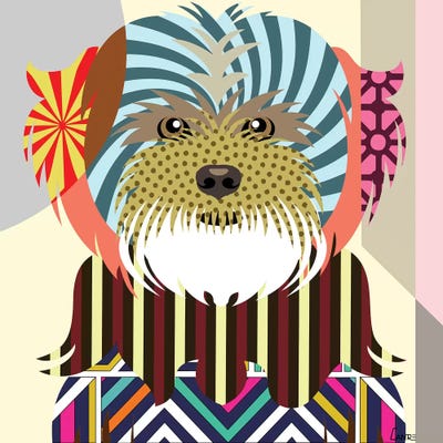 Lhasa Apso by Lanre Studio framed wall art