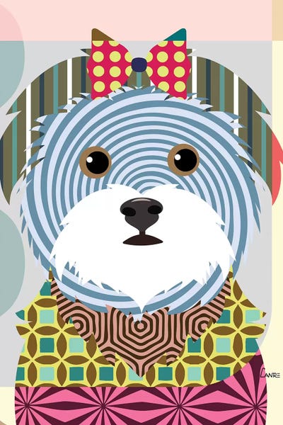 Maltese by Lanre Studio canvas print