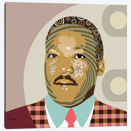 Martin Luther King Jr Canvas Print #LNR63} by Lanre Studio Art Print