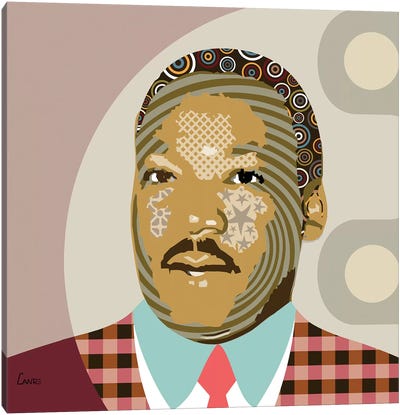 Martin Luther King Jr Canvas Art Print - Lanre Studio
