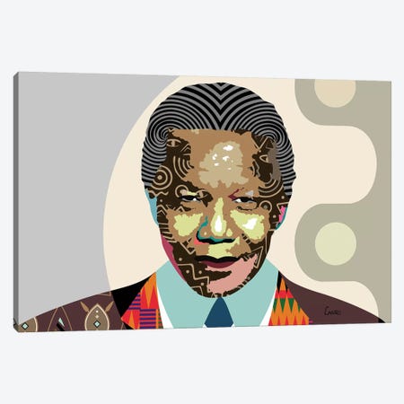 Nelson Mandela Canvas Print #LNR66} by Lanre Studio Canvas Art