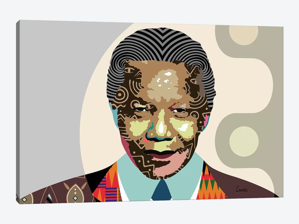 Nelson Mandela by Lanre Studio 1-piece Art Print