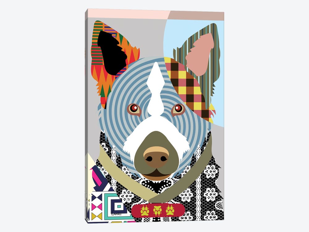 Norwegian Elkhound by Lanre Studio 1-piece Canvas Art